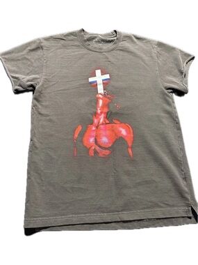 Absent Down Your Throat Tee Shirt Men's Medium Heavyweight Graphic Rare Grail